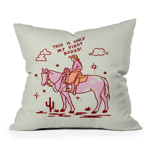 Kira First Rodeo Outdoor Throw Pillow