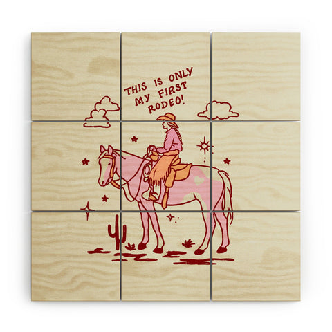 Kira First Rodeo Wood Wall Mural