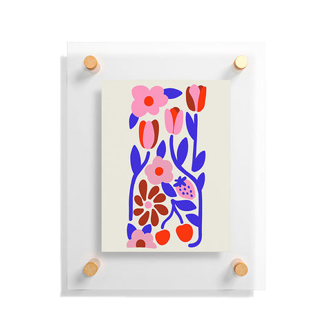Kira Folk Flowers Floating Acrylic Print