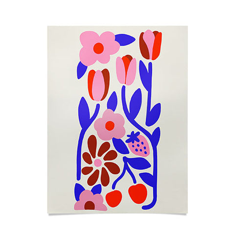 Kira Folk Flowers Poster