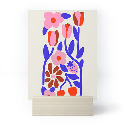 Kira Folk Flowers Mini Art Print