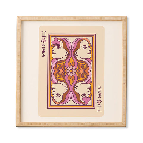 Kira Gemini Playing Card Framed Wall Art