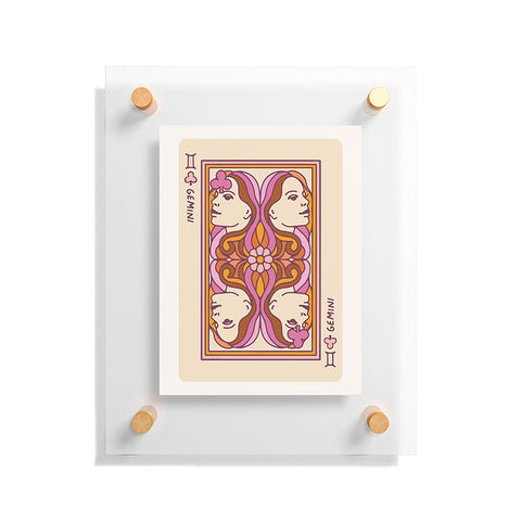 Kira Gemini Playing Card Floating Acrylic Print