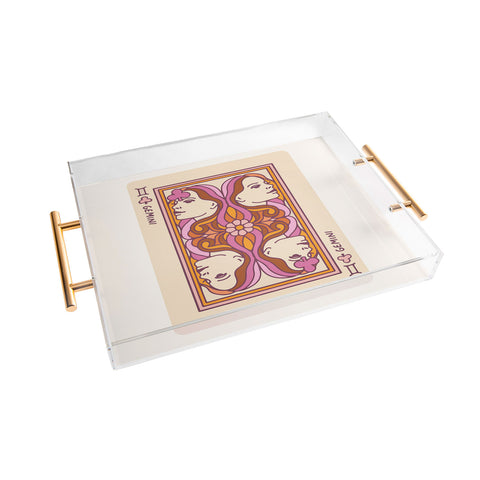 Kira Gemini Playing Card Acrylic Tray