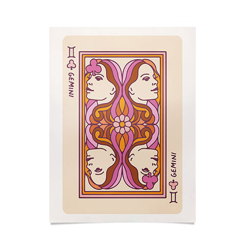 Kira Gemini Playing Card Poster