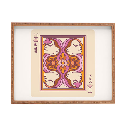 Kira Gemini Playing Card Rectangular Tray