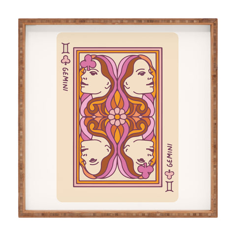 Kira Gemini Playing Card Square Tray