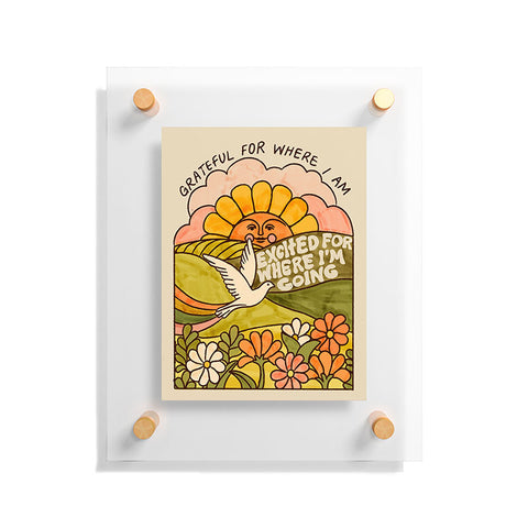 Kira Grateful I Floating Acrylic Print