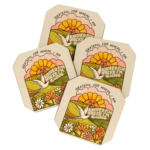Kira Grateful I Coaster Set