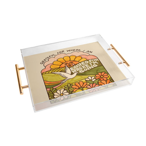 Kira Grateful I Acrylic Tray