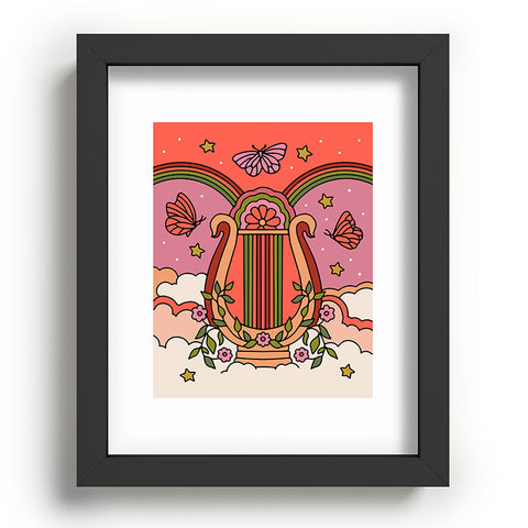 Kira Grecian Lyre Recessed Framing Rectangle