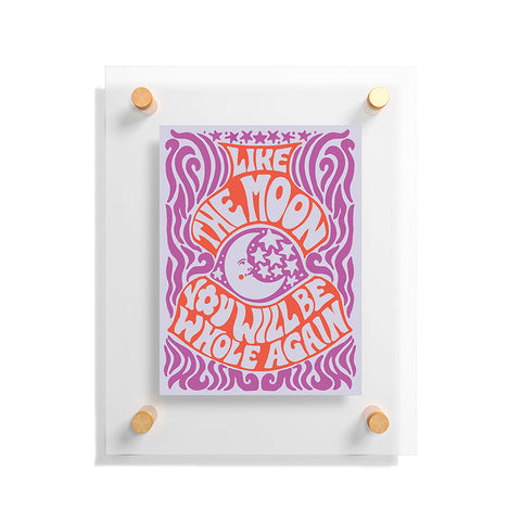 Kira Groovy Moon Floating Acrylic Print