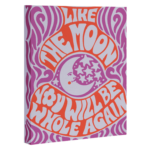 Kira Groovy Moon Art Canvas