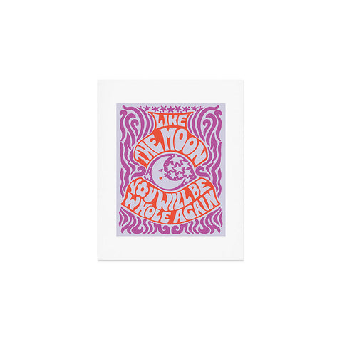Kira Groovy Moon Art Print