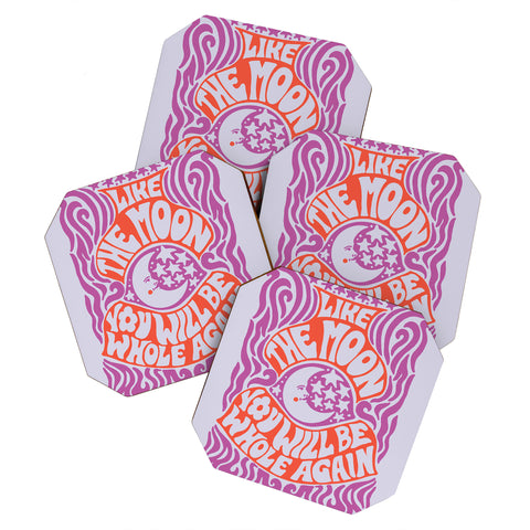 Kira Groovy Moon Coaster Set
