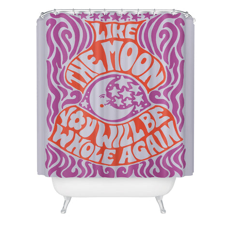 Kira Groovy Moon Shower Curtain