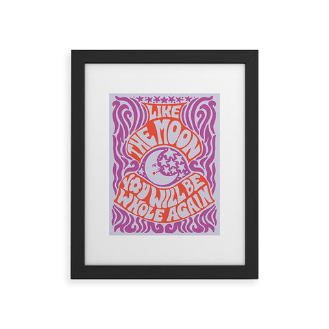 Kira Groovy Moon Framed Art Print