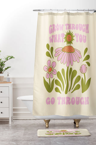 Kira Growth II Shower Curtain And Mat