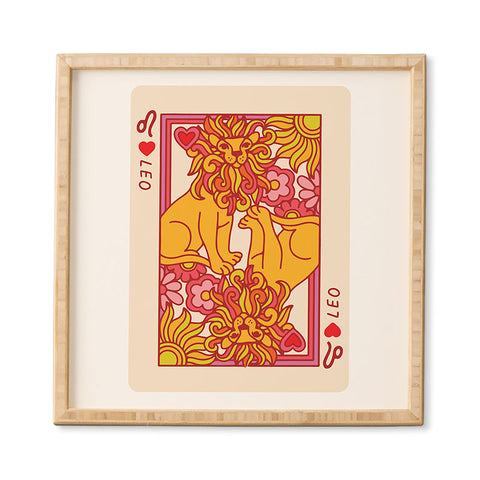Kira Leo Playing Card Framed Wall Art