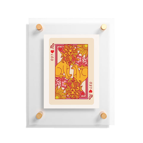 Kira Leo Playing Card Floating Acrylic Print