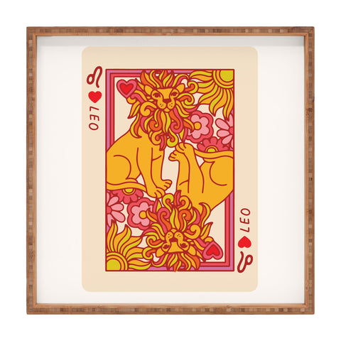 Kira Leo Playing Card Square Tray