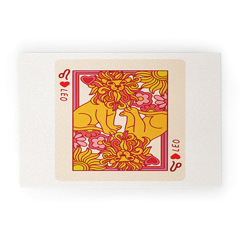 Kira Leo Playing Card Welcome Mat