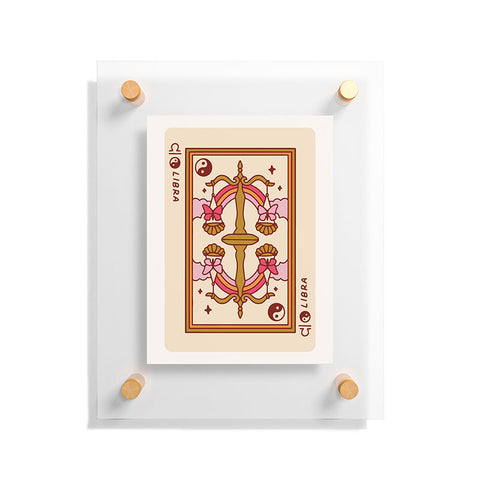 Kira Libra Playing Card Floating Acrylic Print