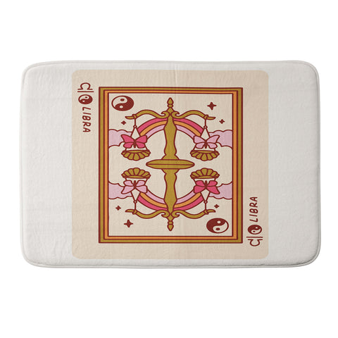 Kira Libra Playing Card Memory Foam Bath Mat