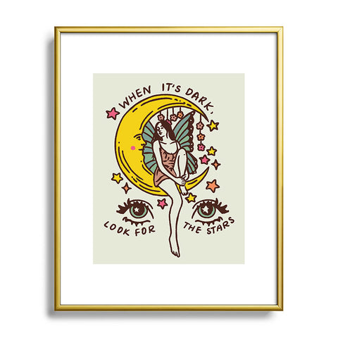 Kira Look for the Stars Metal Framed Art Print