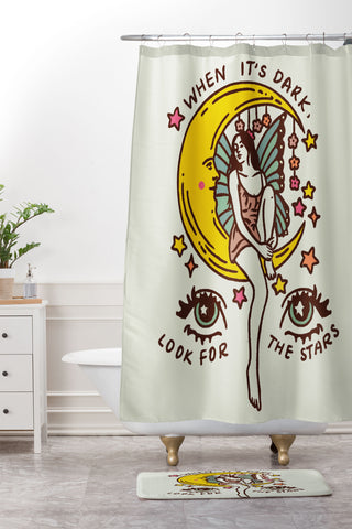 Kira Look for the Stars Shower Curtain And Mat