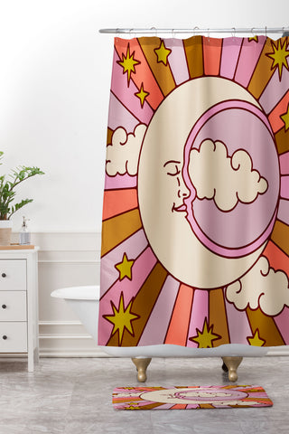 Kira Moonburst Shower Curtain And Mat