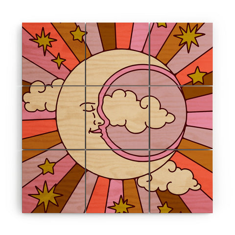 Kira Moonburst Wood Wall Mural