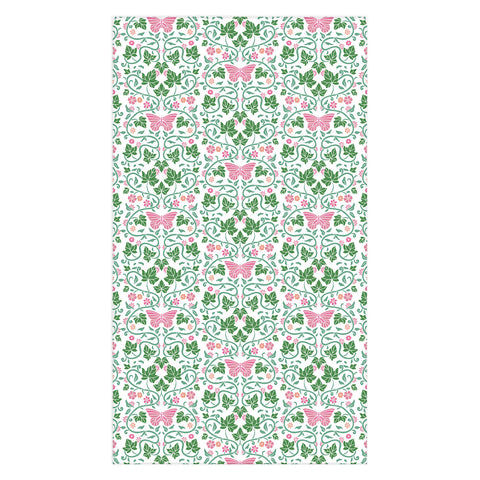 Kira Pink Ivy Tablecloth