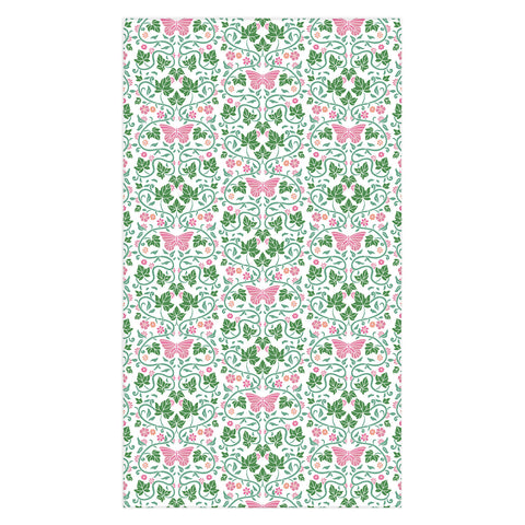 Kira Pink Ivy Tablecloth