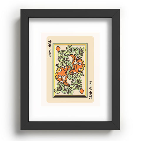 Kira Pisces Playing Card Recessed Framing Rectangle