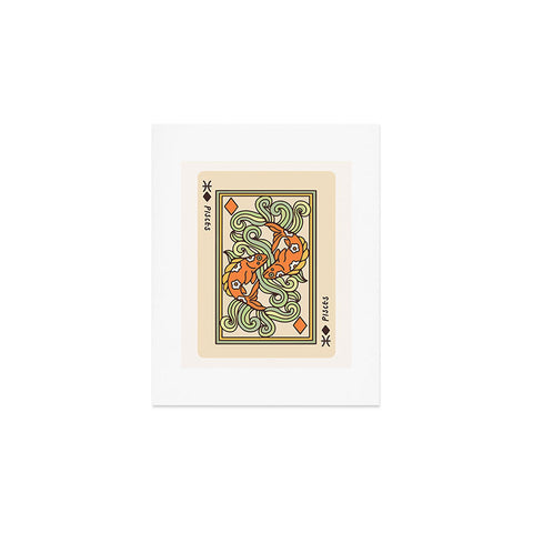 Kira Pisces Playing Card Art Print