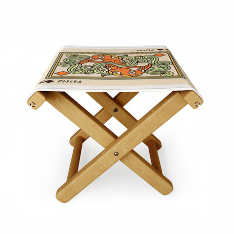 Kira Pisces Playing Card Folding Stool