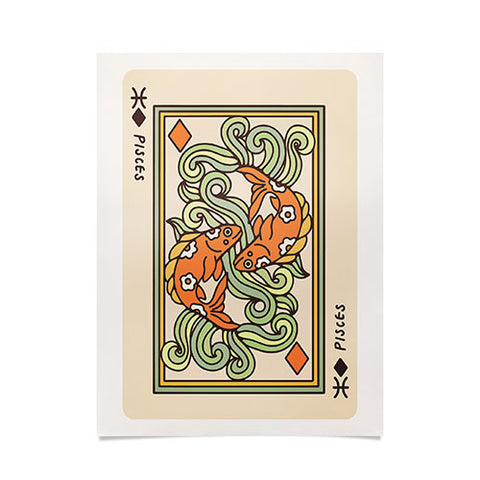 Kira Pisces Playing Card Poster