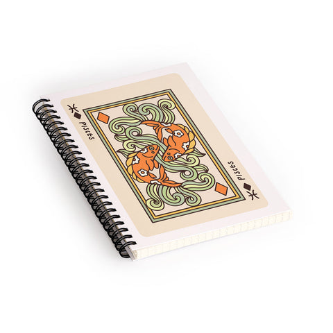 Kira Pisces Playing Card Spiral Notebook