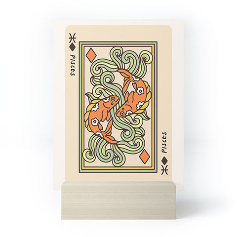 Kira Pisces Playing Card Mini Art Print