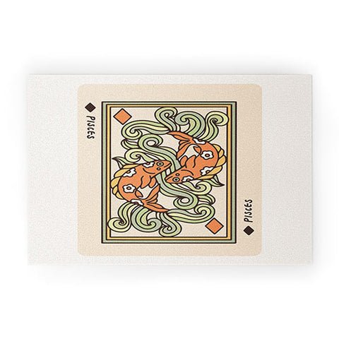 Kira Pisces Playing Card Welcome Mat