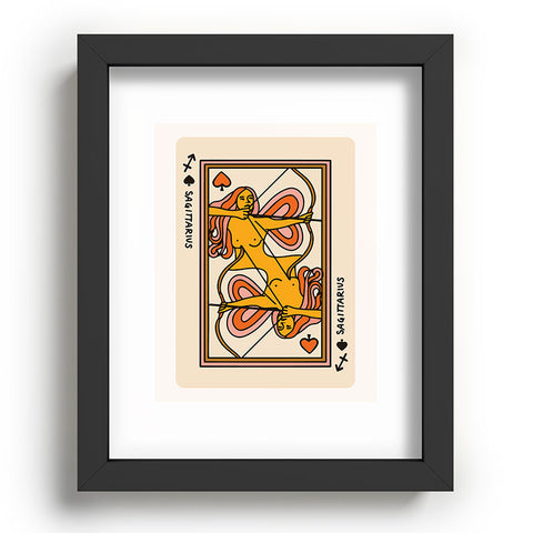 Kira Sagittarius Playing Card Recessed Framing Rectangle