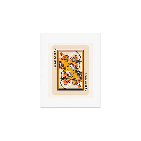 Kira Sagittarius Playing Card Art Print