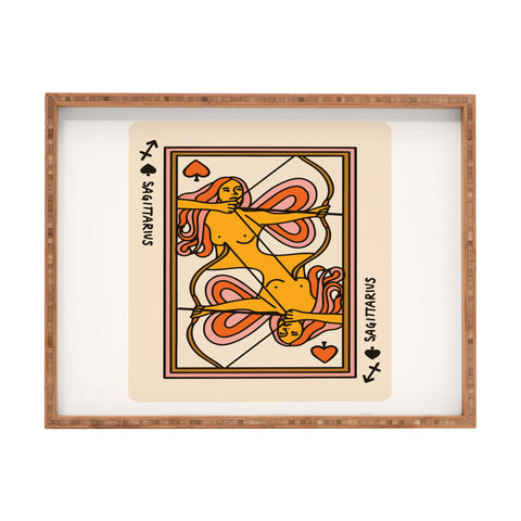Kira Sagittarius Playing Card Rectangular Tray