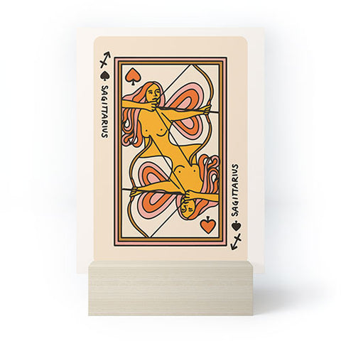 Kira Sagittarius Playing Card Mini Art Print