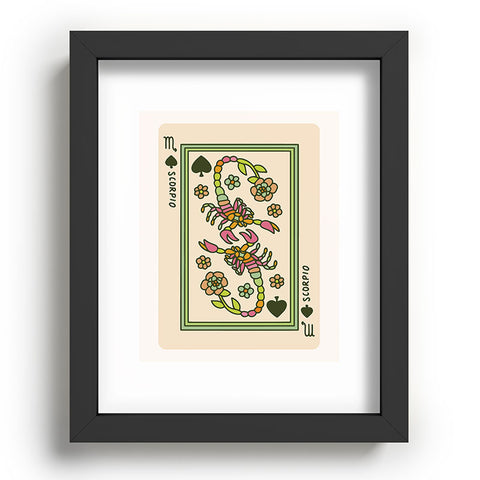 Kira Scorpio Playing Card Recessed Framing Rectangle