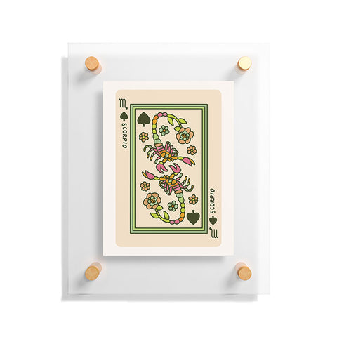 Kira Scorpio Playing Card Floating Acrylic Print