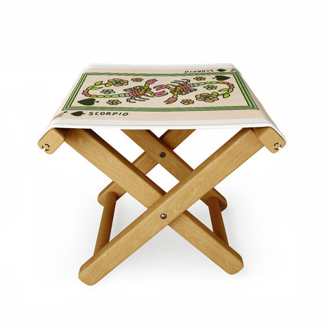 Kira Scorpio Playing Card Folding Stool
