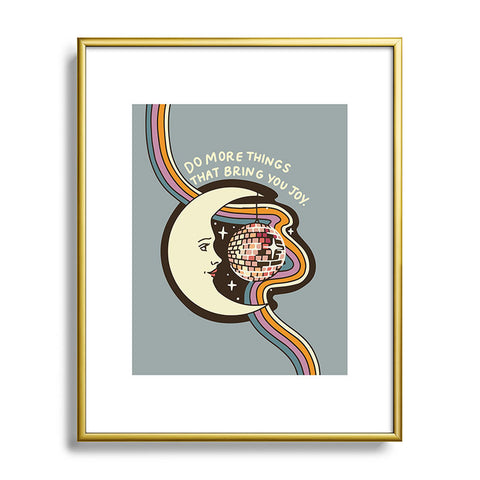 Kira Space Disco Metal Framed Art Print
