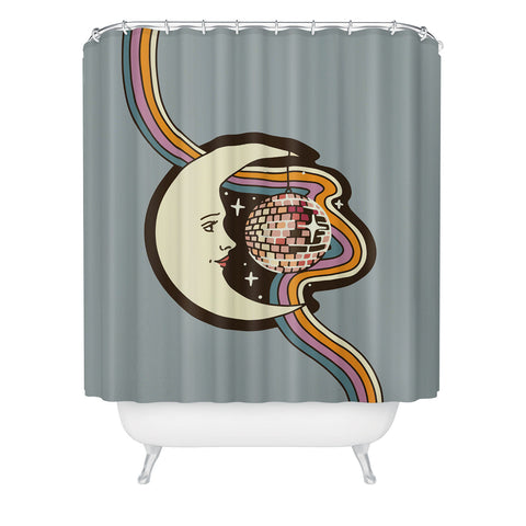 Kira Space Disco Shower Curtain